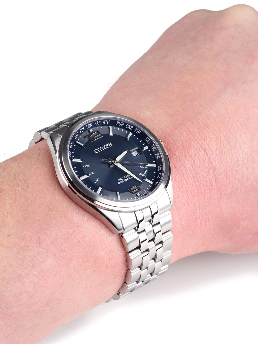 Citizen CB0010-88L Eco-Drive Elegant Radio Controlled laikrodis vyriškas laikrodis 43mm 10 ATM