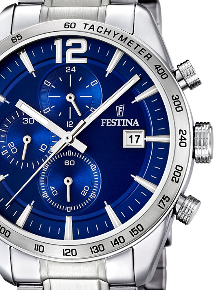 Festina F16759/3 vyriškas laikrodis Chronograph 5 ATM 44 mm
