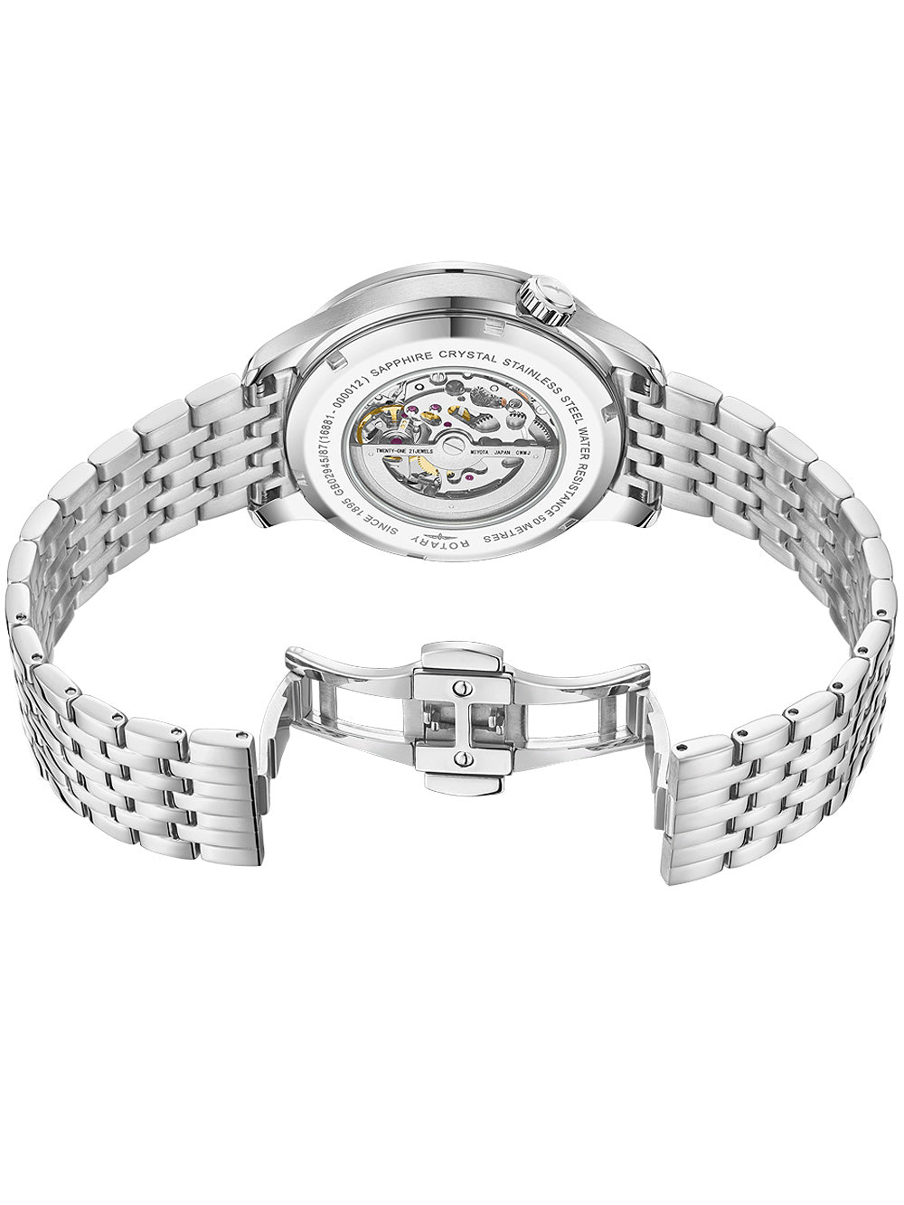 Rotary GB02945/87 Greenwich Automatic vyriškas laikrodis 42mm 5ATM
