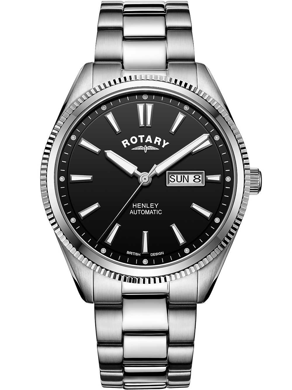 Rotary GB05380/04 Henley Automatinis men`s 42mm 10ATM