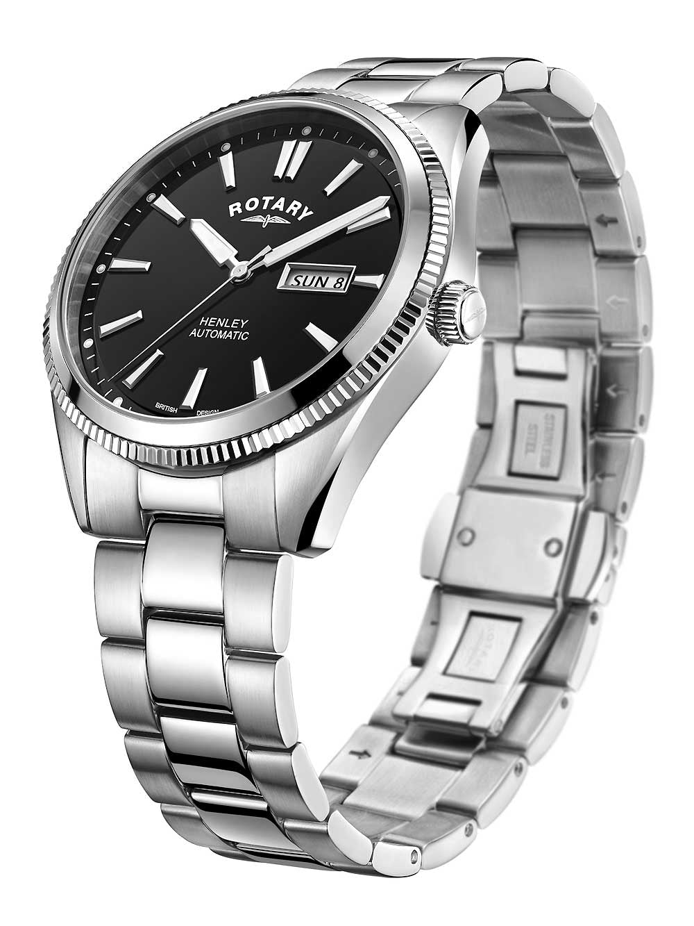 Rotary GB05380/04 Henley Automatinis men`s 42mm 10ATM
