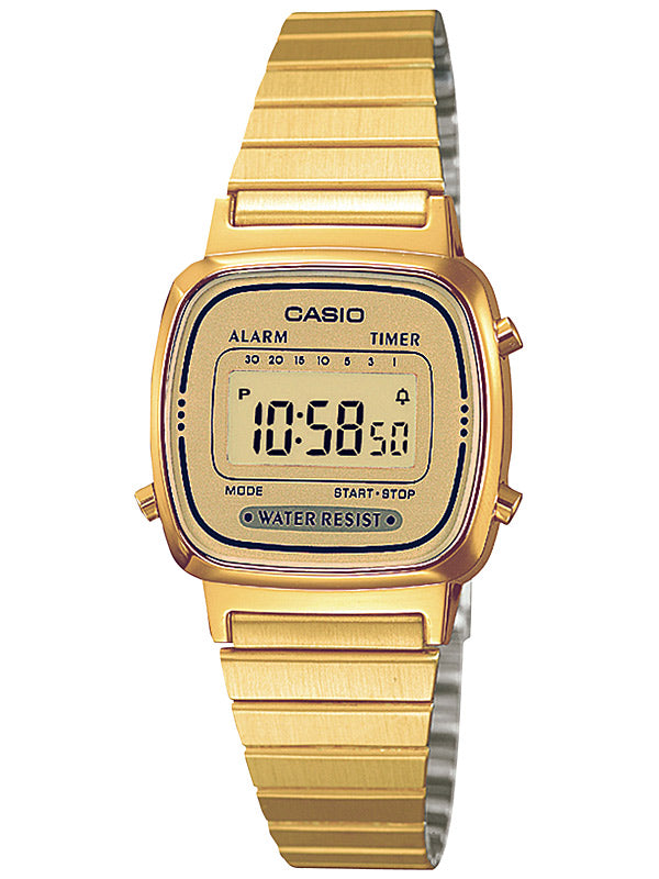 CASIO LA670WEGA-9EF Collection moteriškas laikrodis 24mm 3 ATM