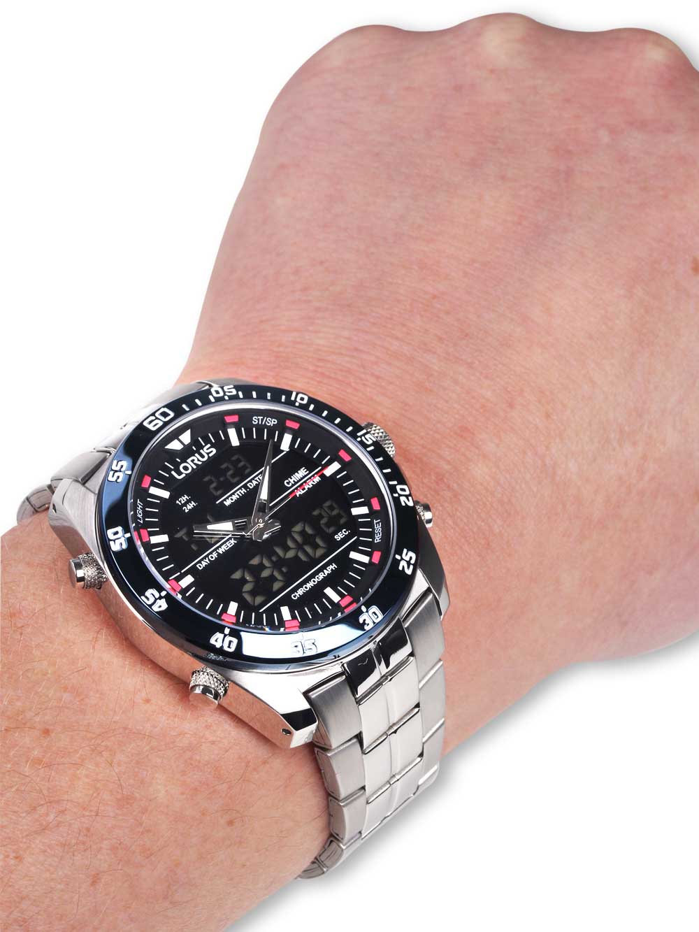 Lorus RW623AX9 Analog-Digital Alarm Chronograph 46mm 10 ATM