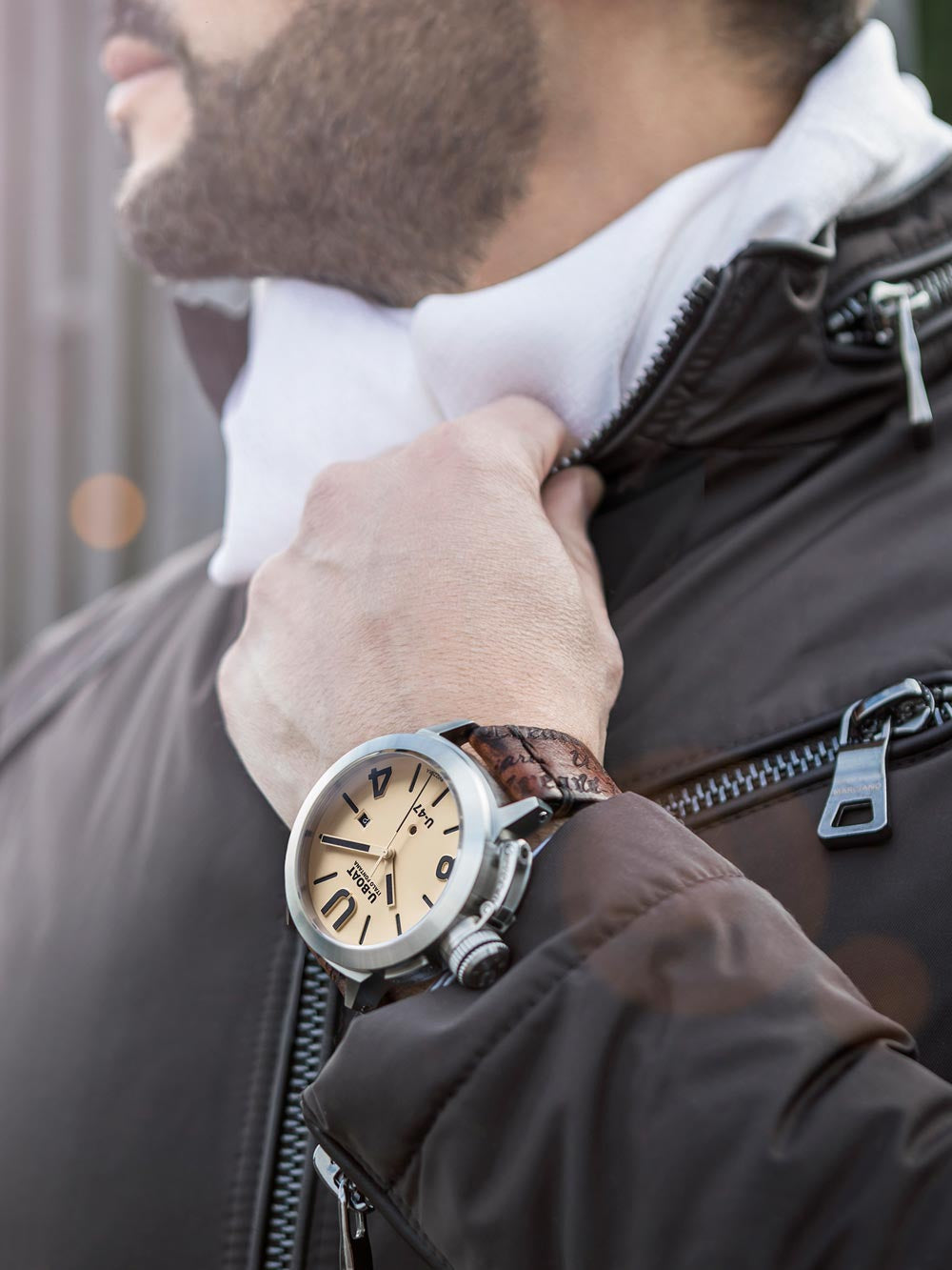 U-Boat 8106 Classico U-47 Automatic beige 47mm 100M