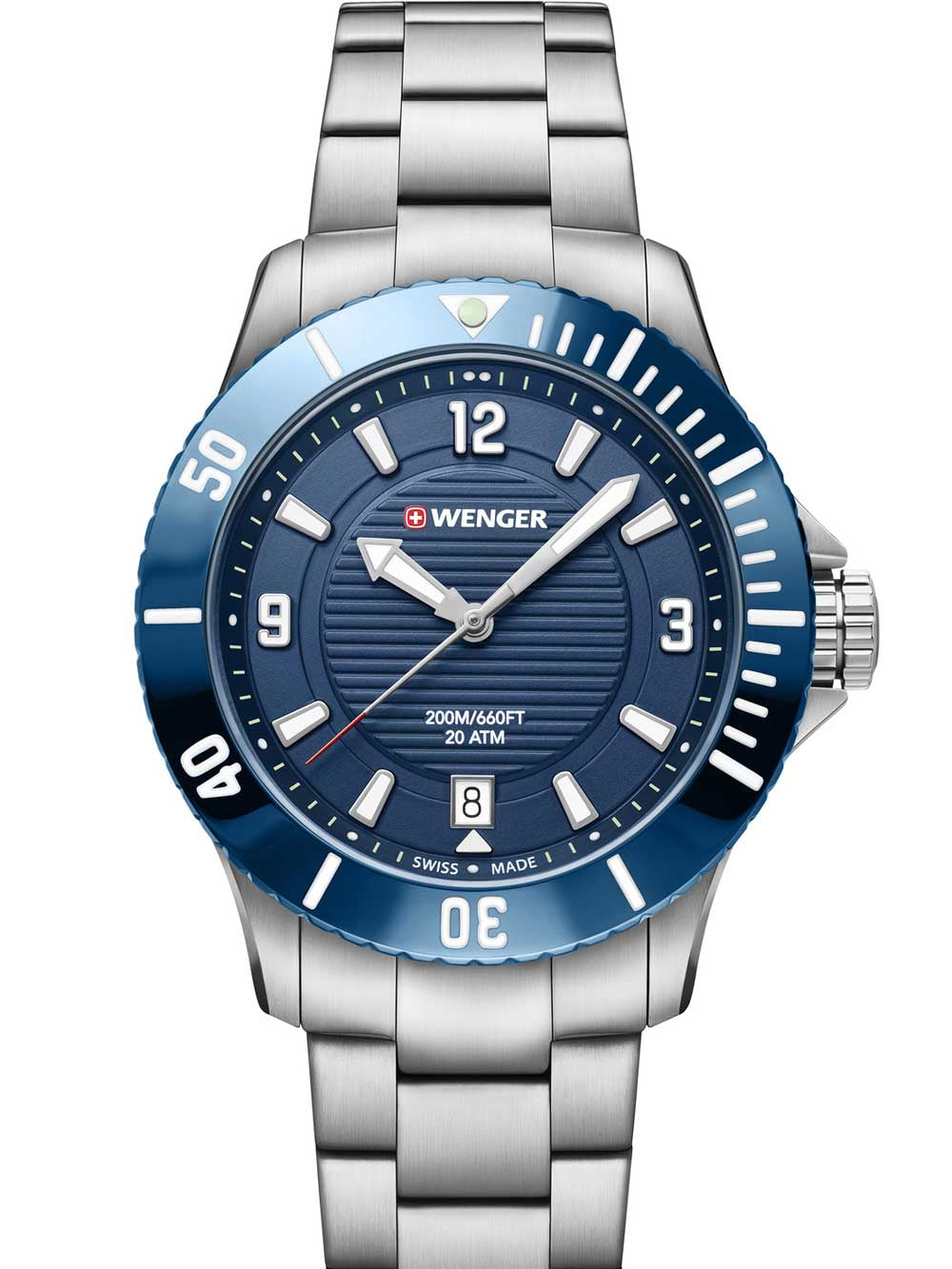 Wenger 01.0621.111 Seaforce moteriškas laikrodis diver 36mm 20 ATM
