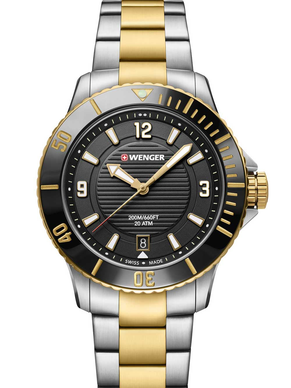 Wenger 01.0621.113 Seaforce moteriškas laikrodis diver 36mm 20 ATM