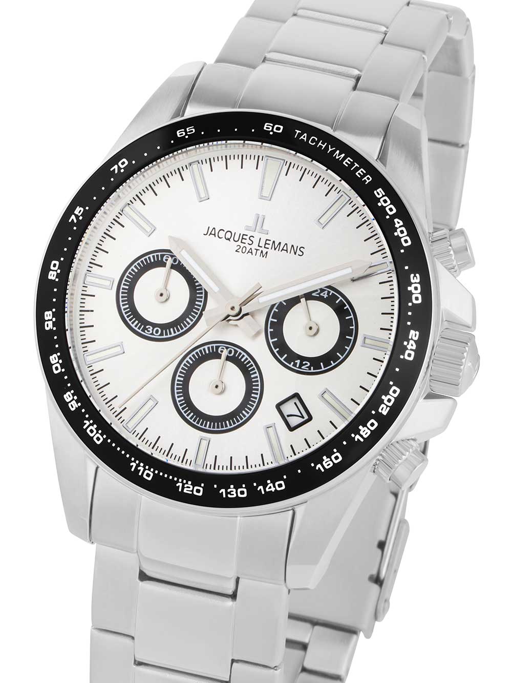 Jacques Lemans 1-1877F Liverpool Chronograph vyriškas laikrodis 40mm 20ATM