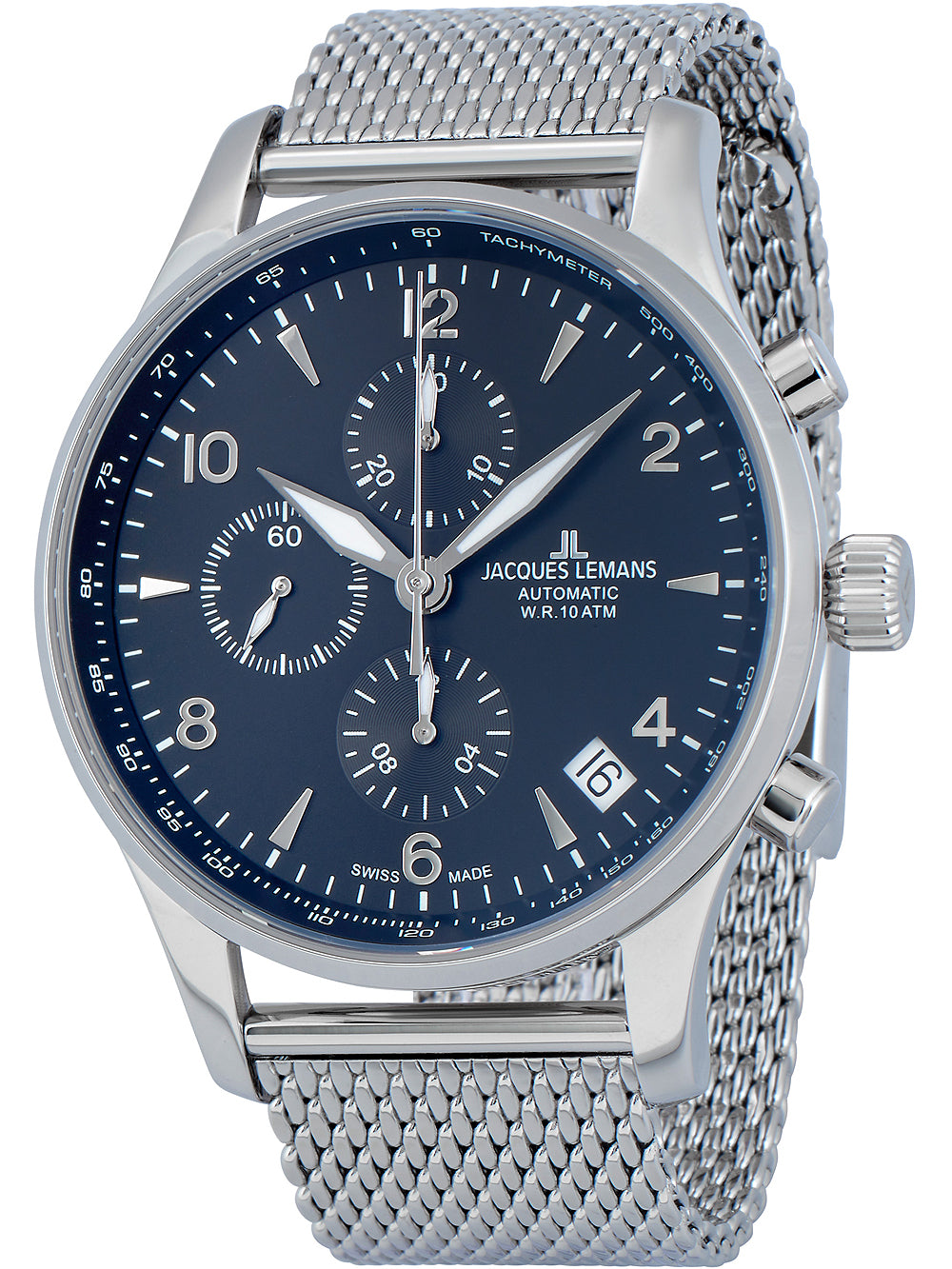 Jacques Lemans 1-1935D London automatic chronograph 44mm 10ATM