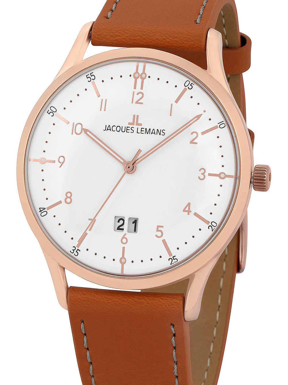 Jacques Lemans 1-2066F Retro Classic vyriškas laikrodis 40mm 5ATM