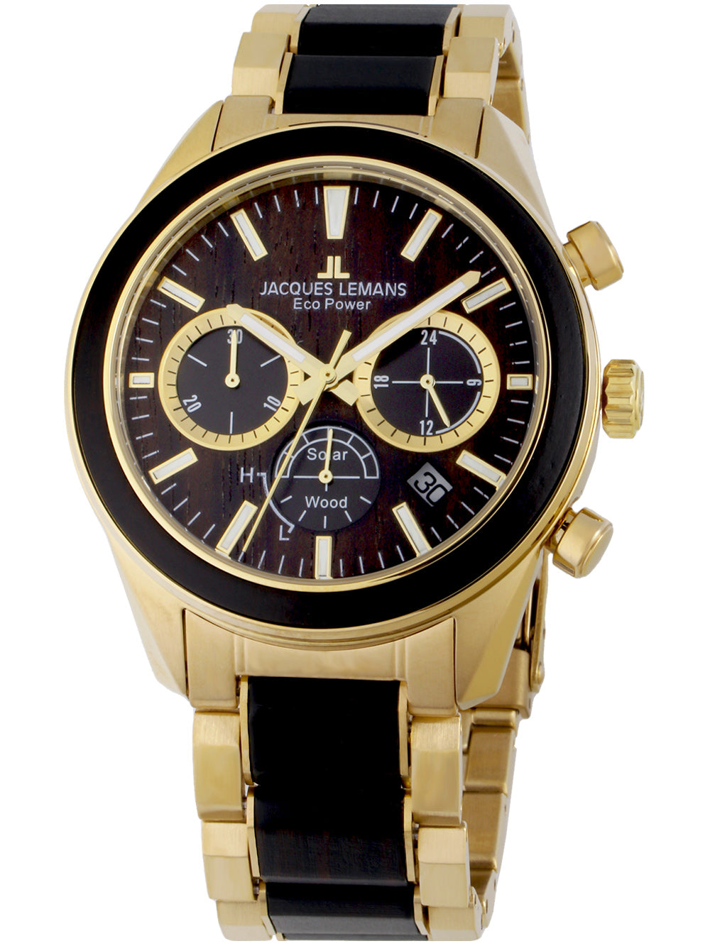 Jacques Lemans 1-2115L Eco Power Wood 44mm 10ATM