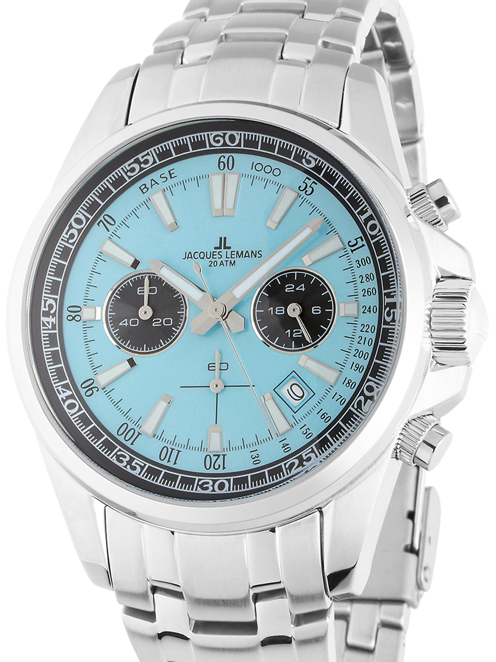 Jacques Lemans 1-2117ZB Liverpool vyriškas laikrodis Chronograph 44mm 20ATM