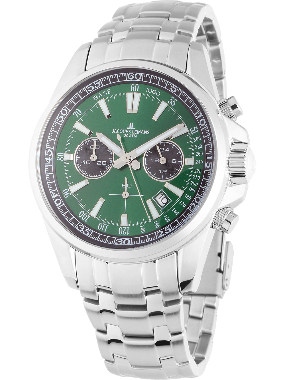 Jacques Lemans 1-2117ZD Liverpool vyriškas laikrodis Chronograph 44mm 20ATM