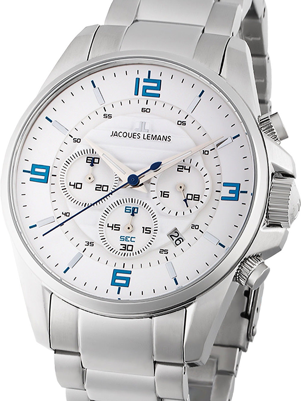 Jacques Lemans 1-2118E Liverpool Chronograph vyriškas laikrodis 44mm 10ATM