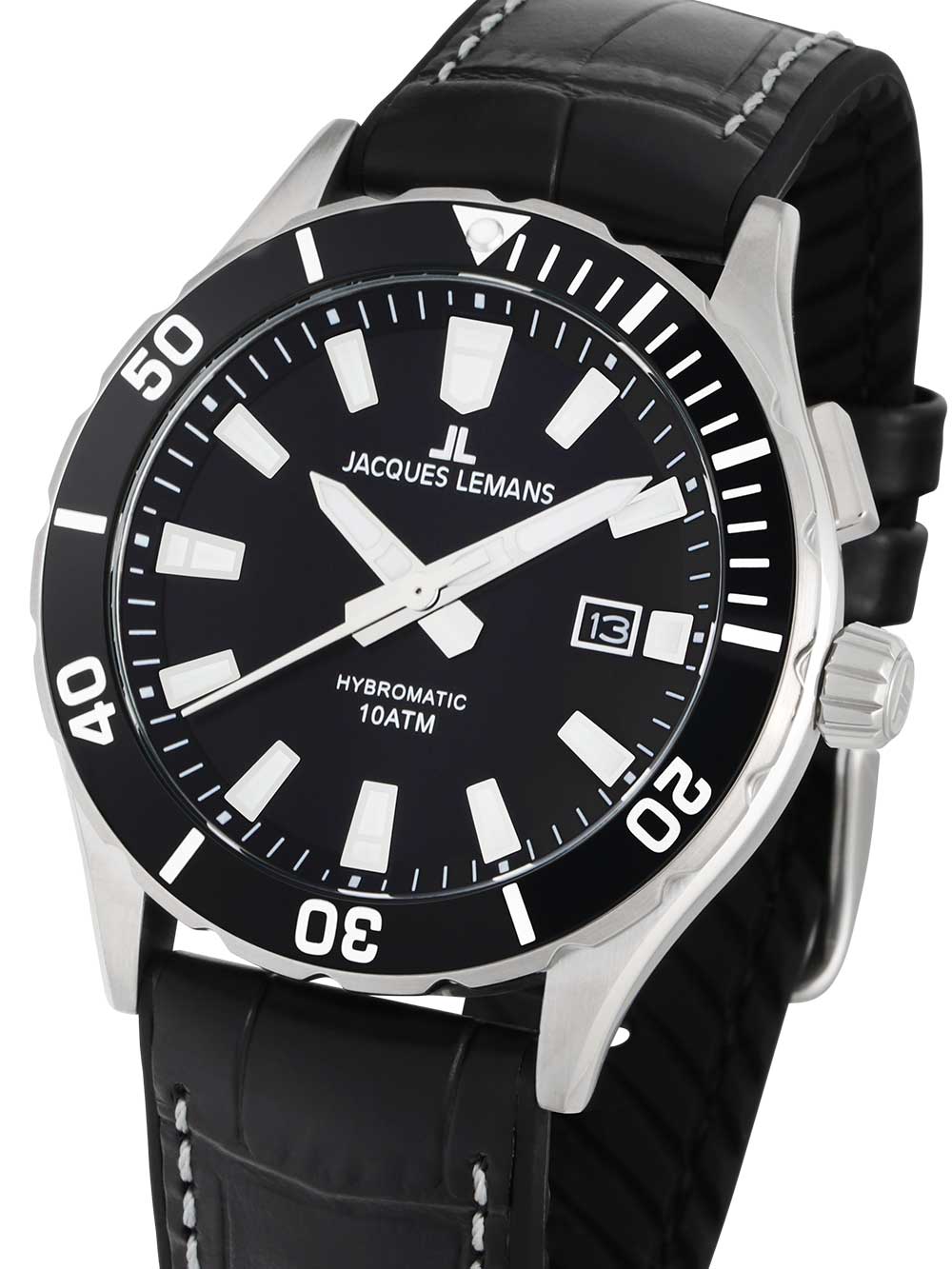 Jacques Lemans 1-2131A Hybromatic vyriškas laikrodis 43mm 10ATM