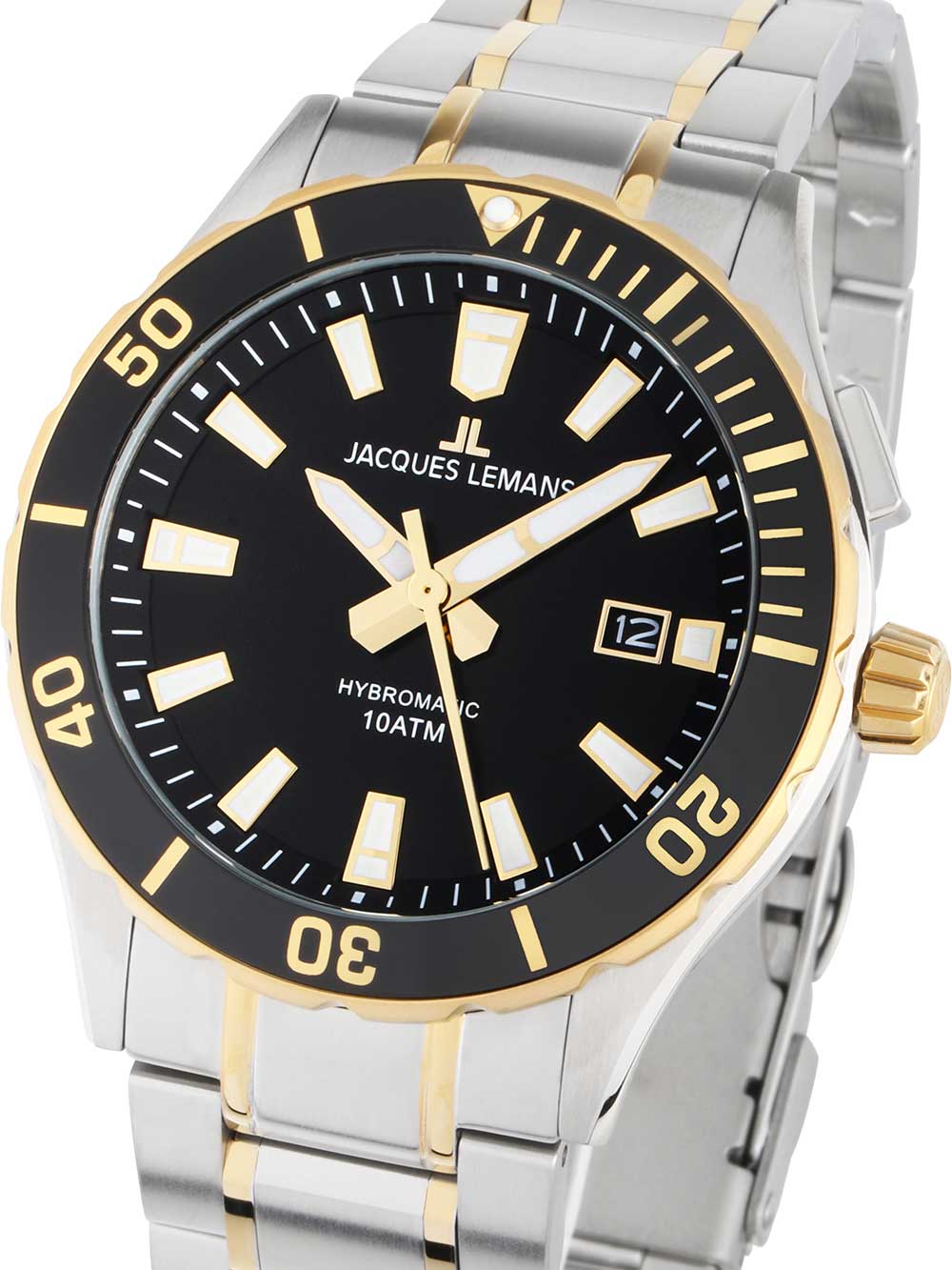 Jacques Lemans 1-2131F Hybromatic vyriškas laikrodis 42mm 10ATM