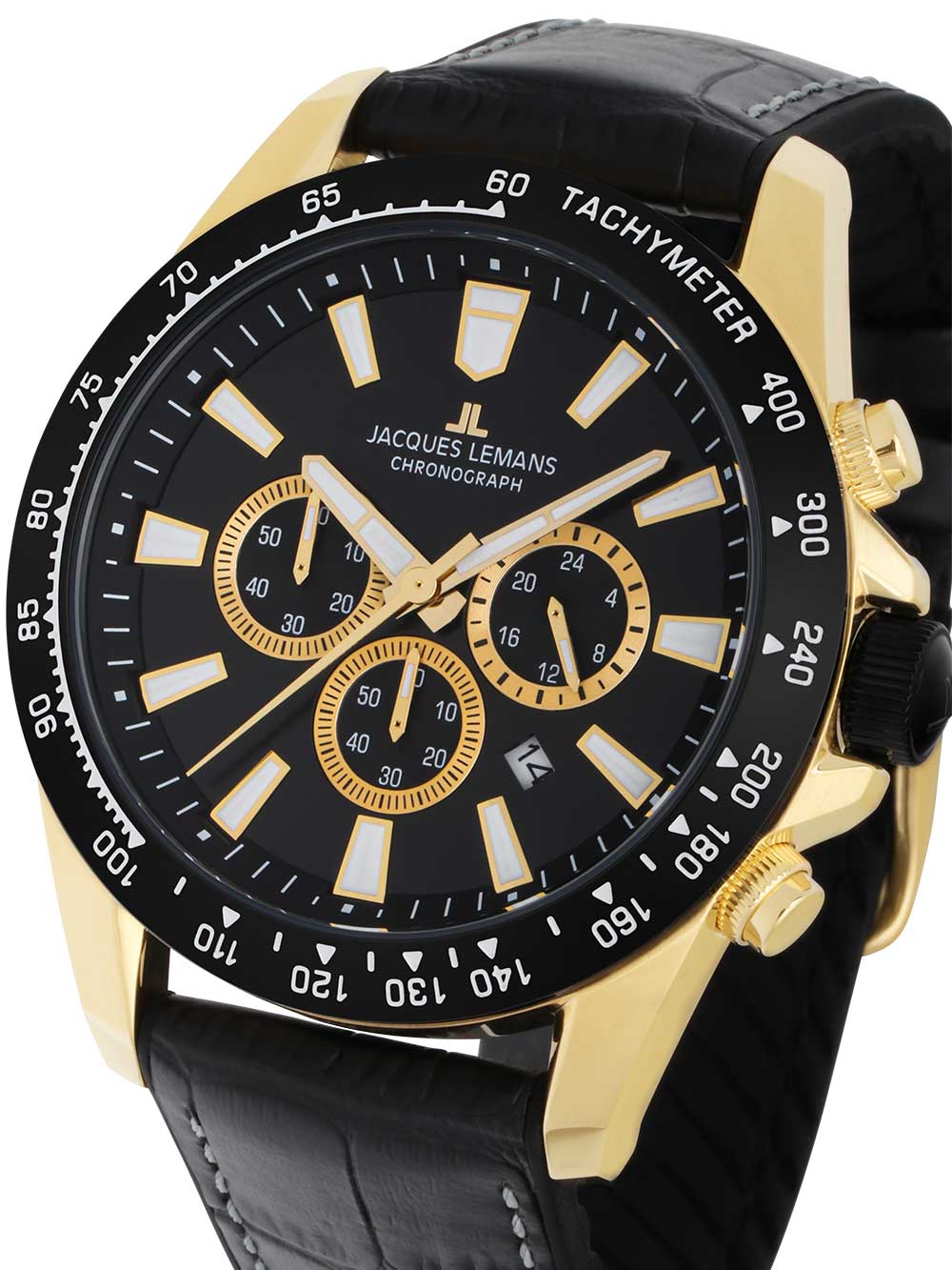 Jacques Lemans 1-2140D Liverpool Chronograph vyriškas laikrodis 48mm 10ATM