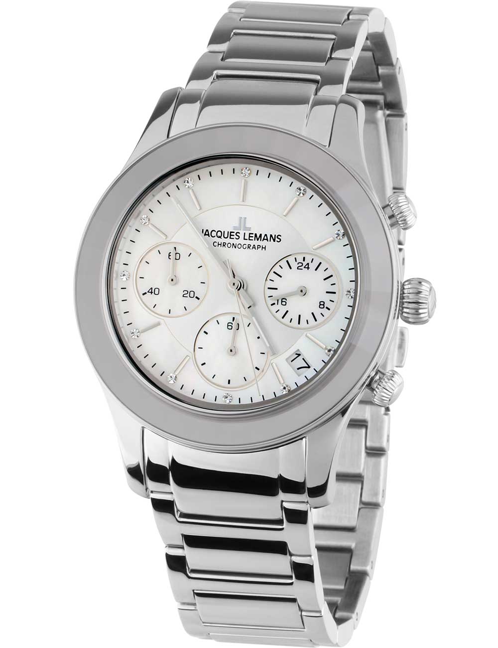 Jacques Lemans 1-2151F Venice moteriškas laikrodis Chronograph 38mm 5ATM