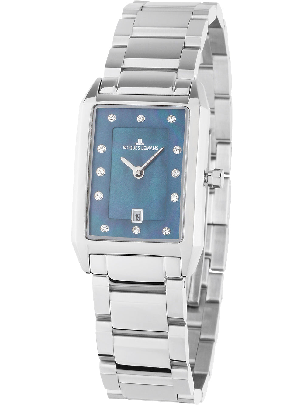 Jacques Lemans 1-2158L Torino square moteriškas laikrodis 23mm 5ATM