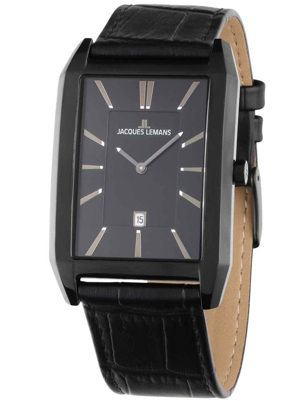 Jacques Lemans 1-2160F Torino square vyriškas laikrodis 34mm 5ATM