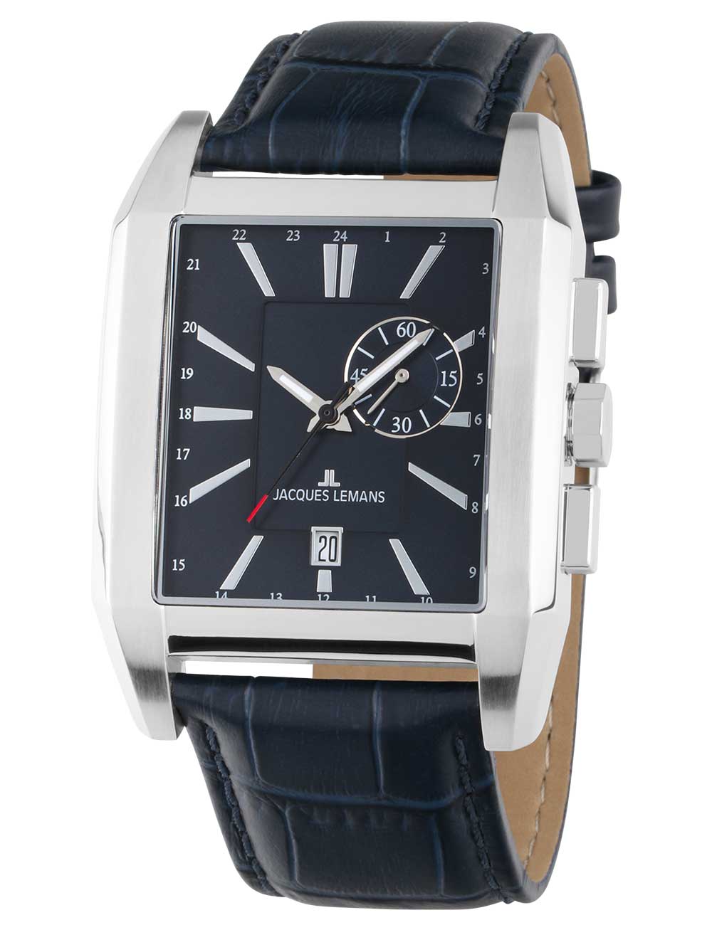 Jacques Lemans 1-2162B Torino square vyriškas laikrodis 38mm 5ATM