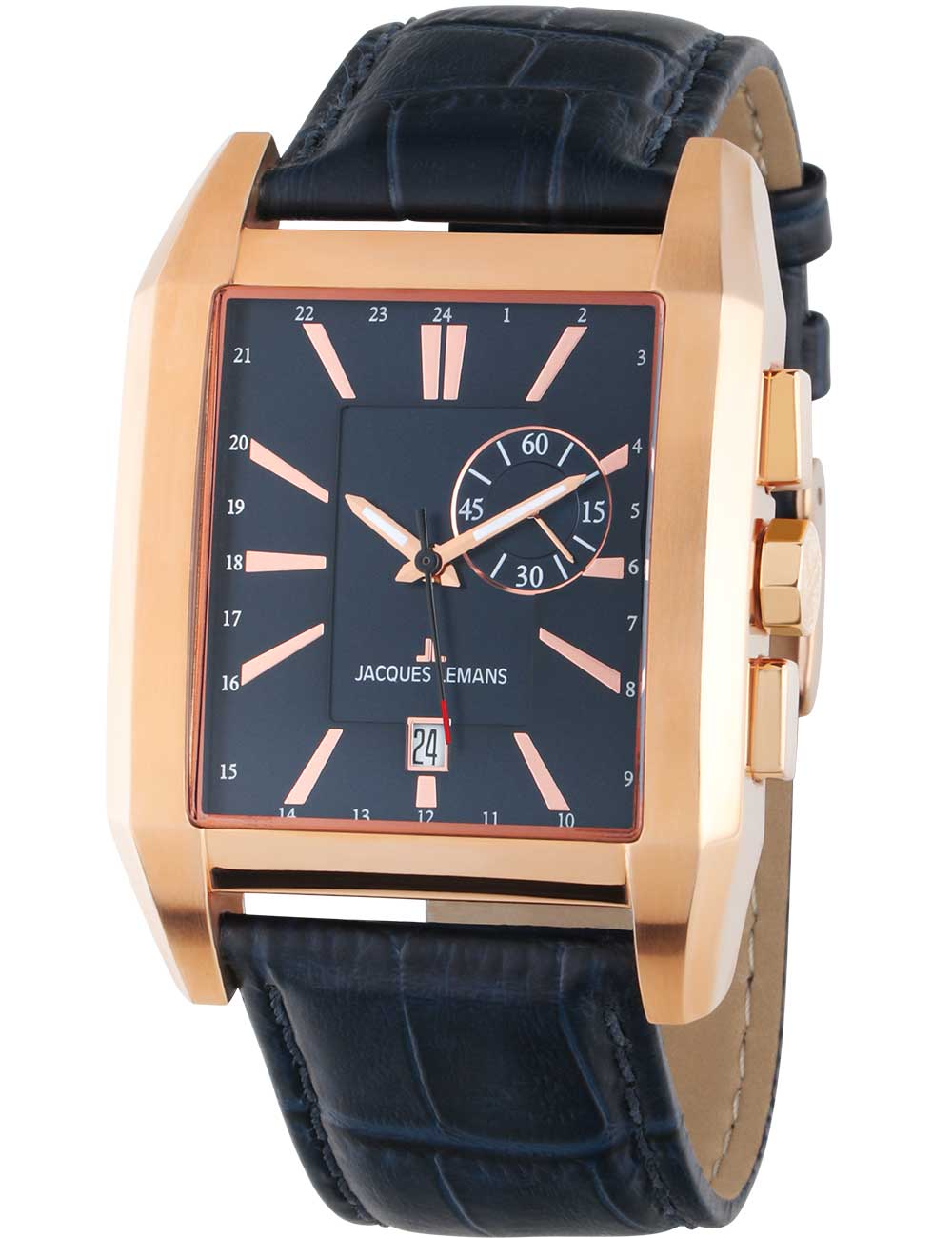 Jacques Lemans 1-2162D Torino square vyriškas laikrodis 38mm 5ATM