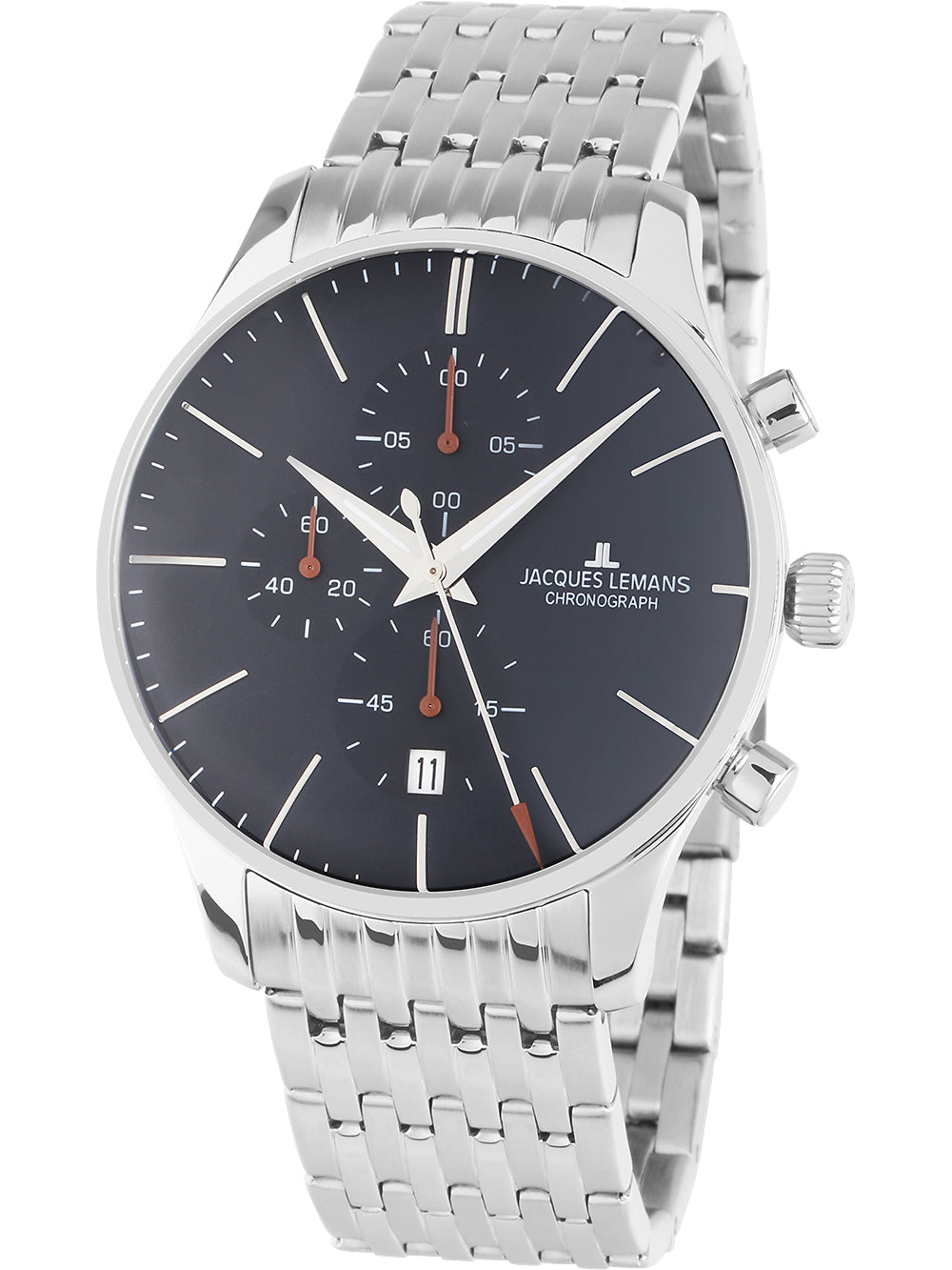 Jacques Lemans 1-2163H London vyriškas laikrodis Chronograph 40mm 5ATM