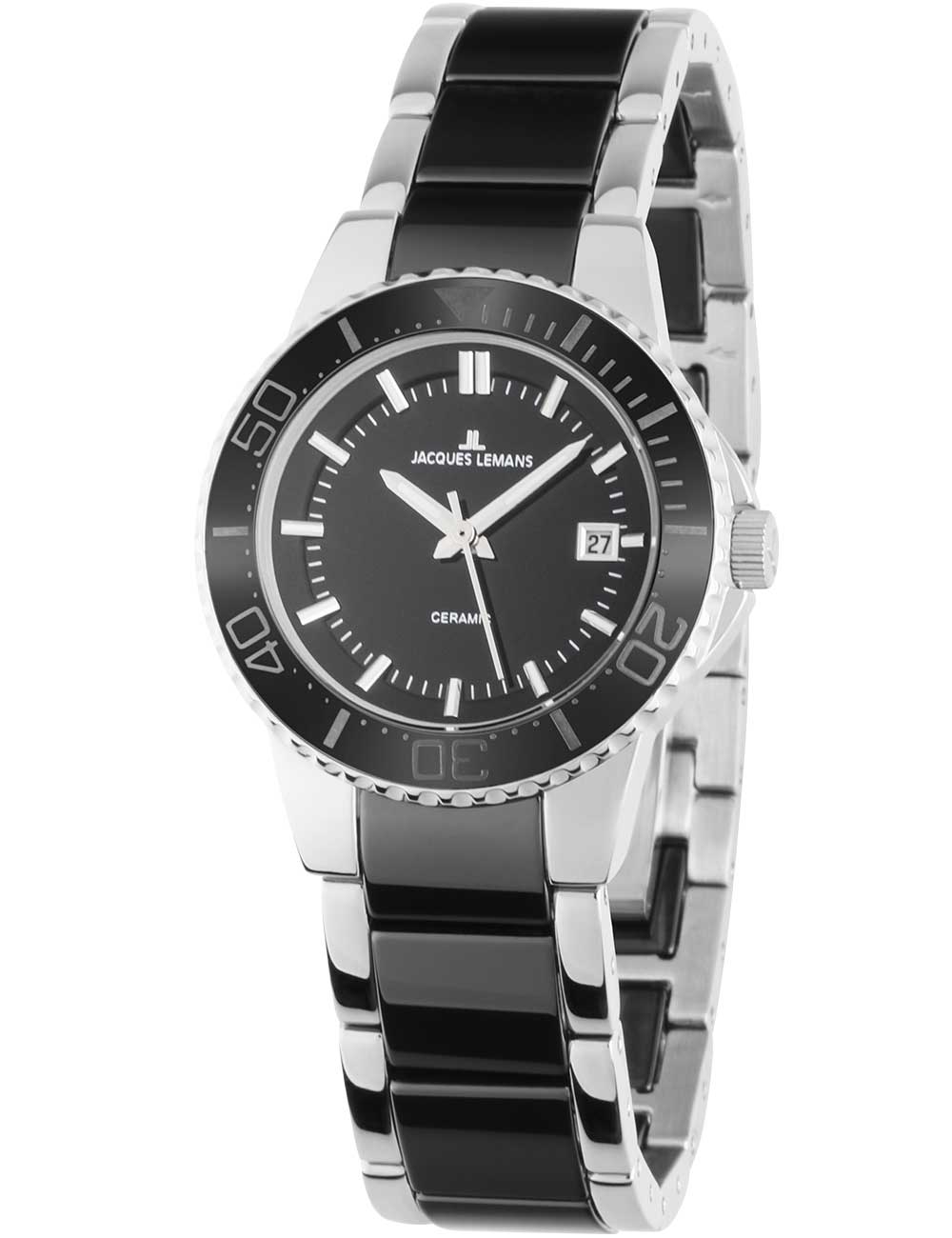 Jacques Lemans 1-2165A Colmar Ceramic moteriškas laikrodis 31mm 10ATM