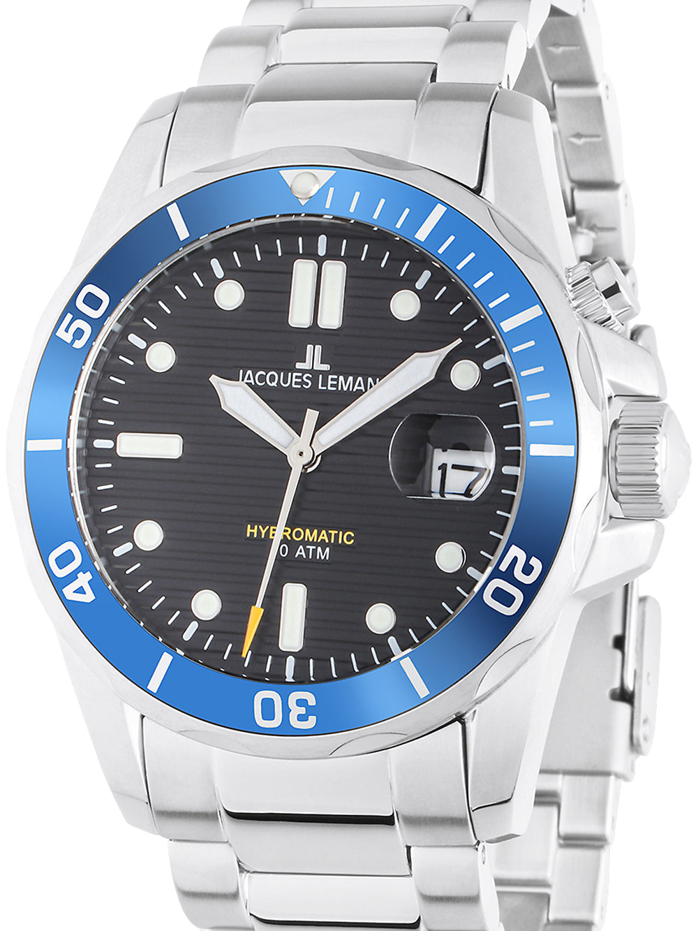 Jacques Lemans 1-2170J Hybromatic Diver vyriškas laikrodis 41mm 20ATM