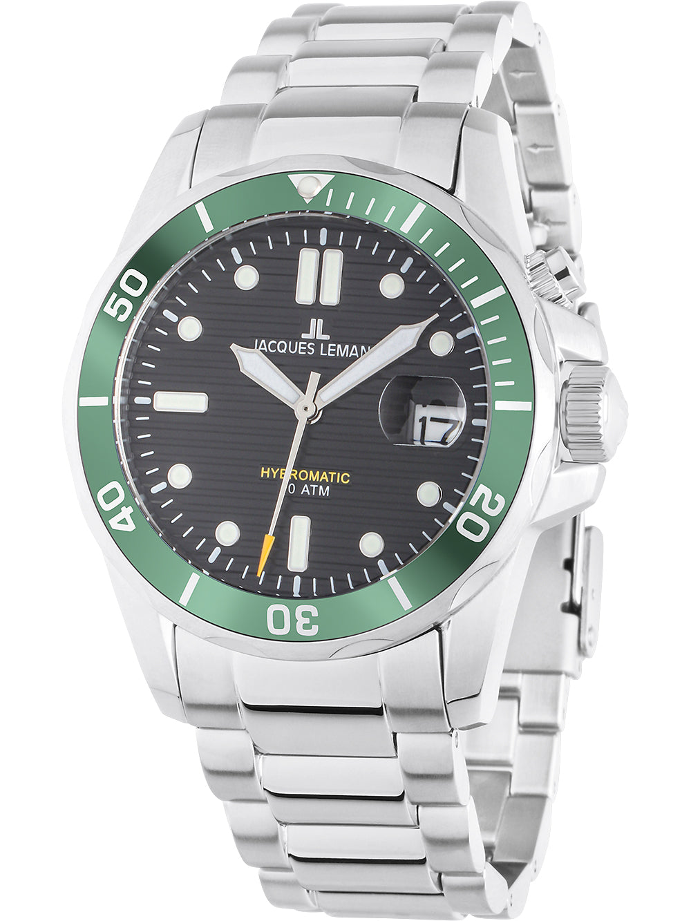 Jacques Lemans 1-2170K Hybromatic Diver vyriškas laikrodis 41mm 20ATM