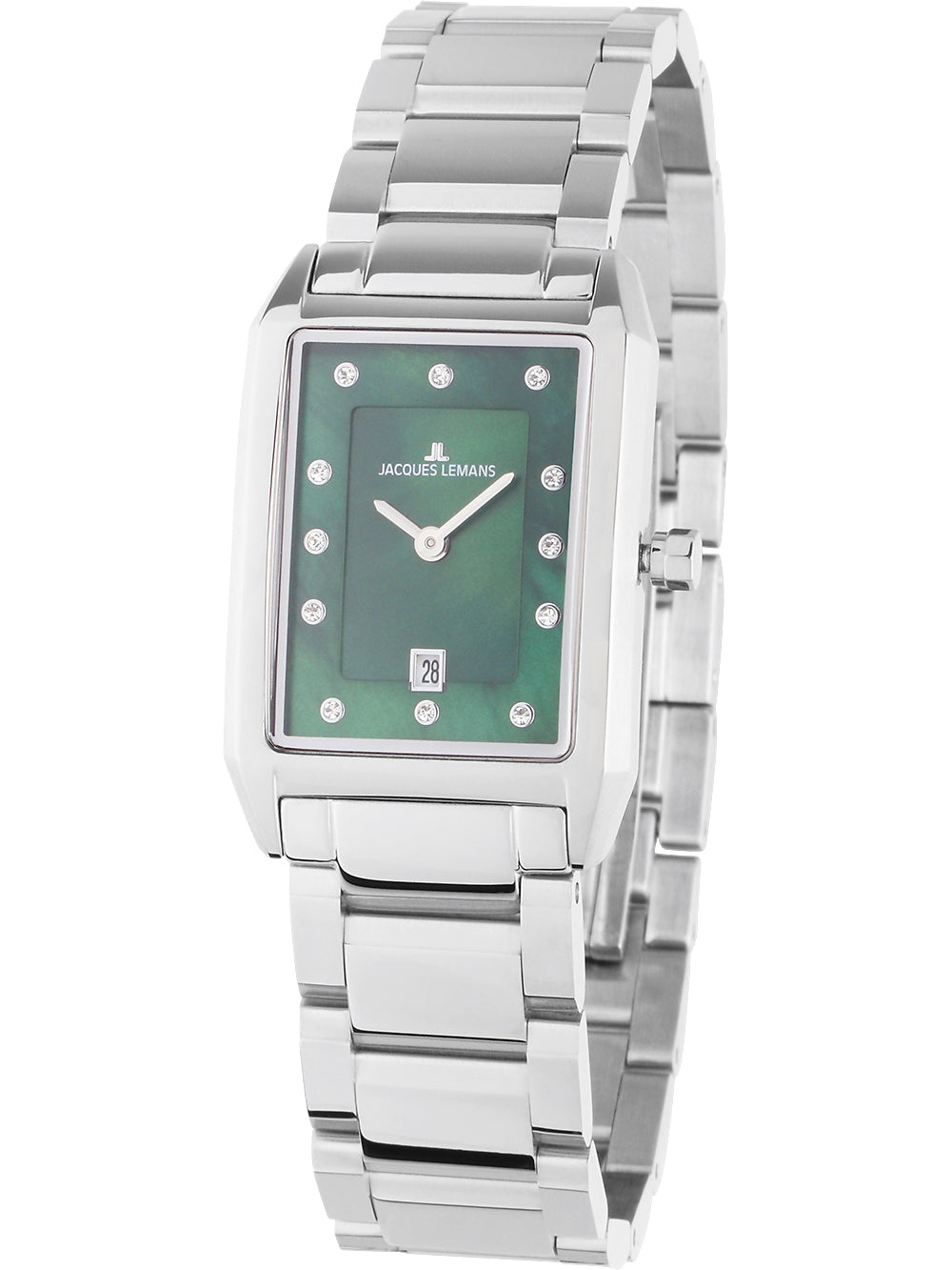 Jacques Lemans 1-2189K Torino square moteriškas laikrodis 23mm 5ATM
