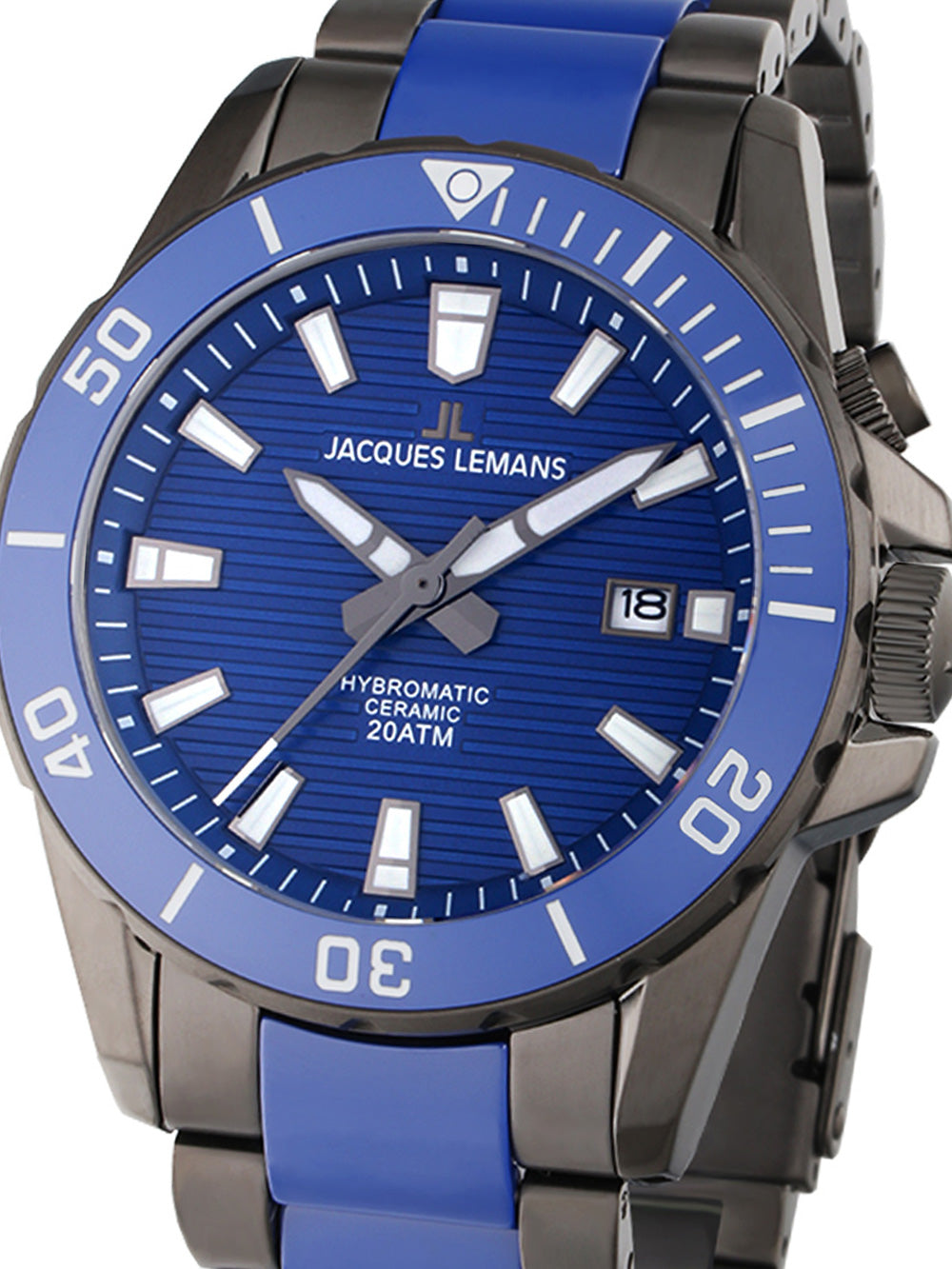 Jacques Lemans 1-2222C Hybromatic vyriškas laikrodis 42mm 20ATM