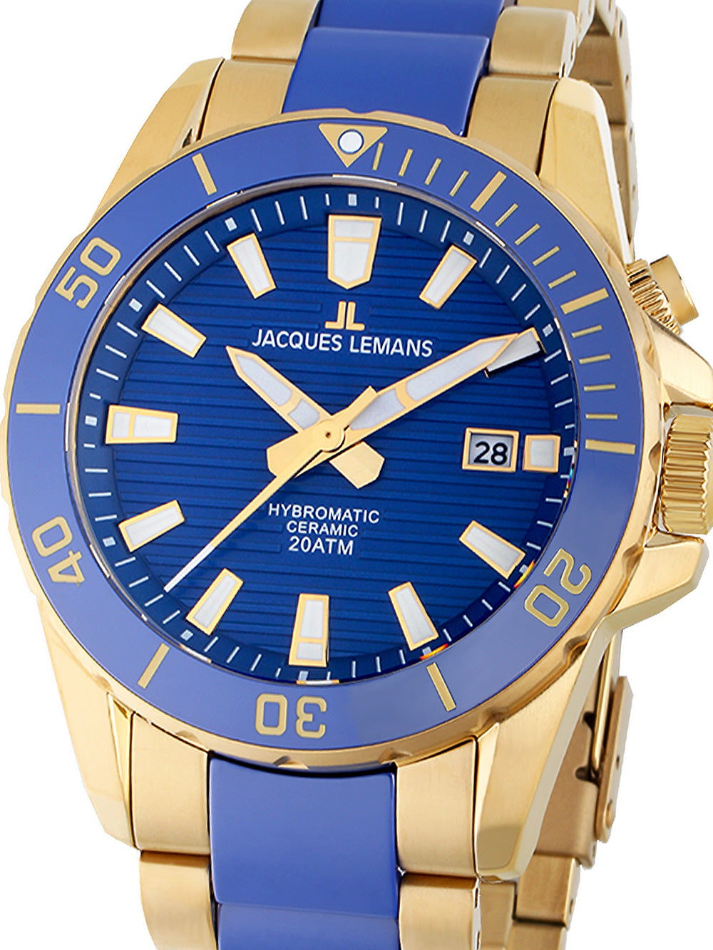 Jacques Lemans 1-2222E Hybromatic vyriškas laikrodis 42mm 20ATM