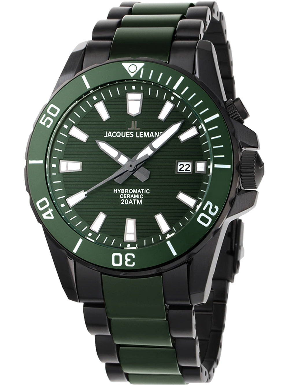 Jacques Lemans 1-2222F Hybromatic vyriškas laikrodis 42mm 20ATM