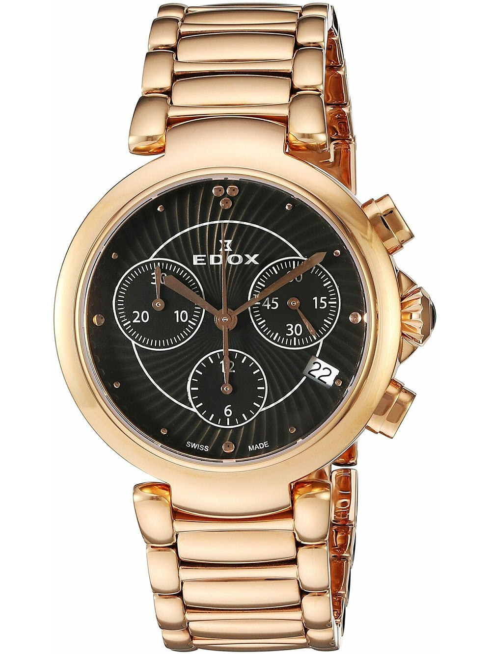 Edox 10220-37RM-NIR LaPassion Chronograph moteriškas laikrodis 35mm 5ATM