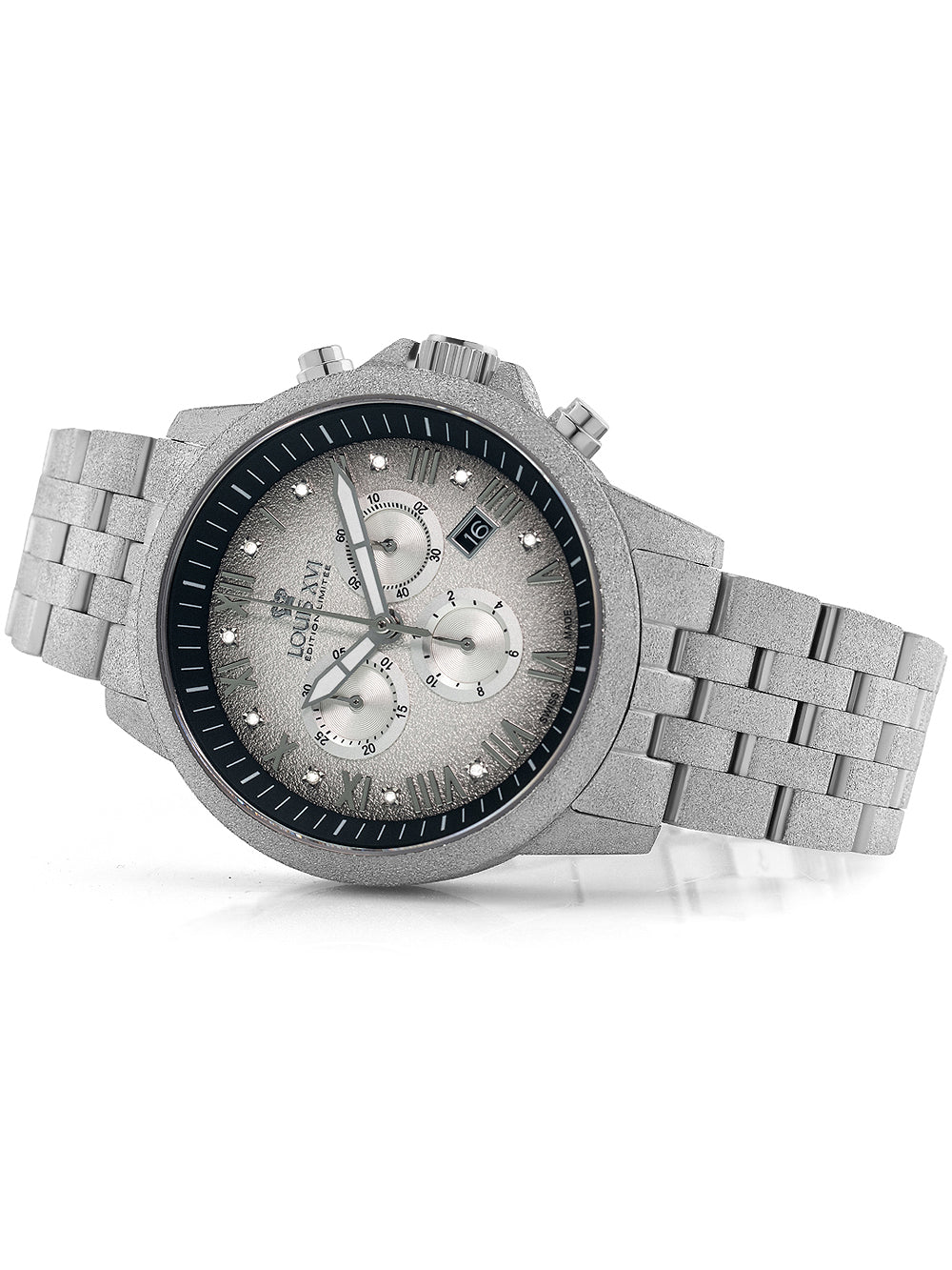 Louis XVI LXVI1081 Aramis Frosted Chronograph vyriškas laikrodis 43mm 5ATM