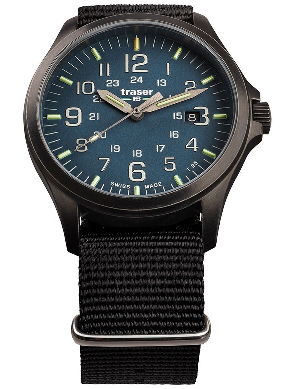 Traser H3 108632 P67 Officer GunMetal Blue vyriškas laikrodis 42mm 10ATM