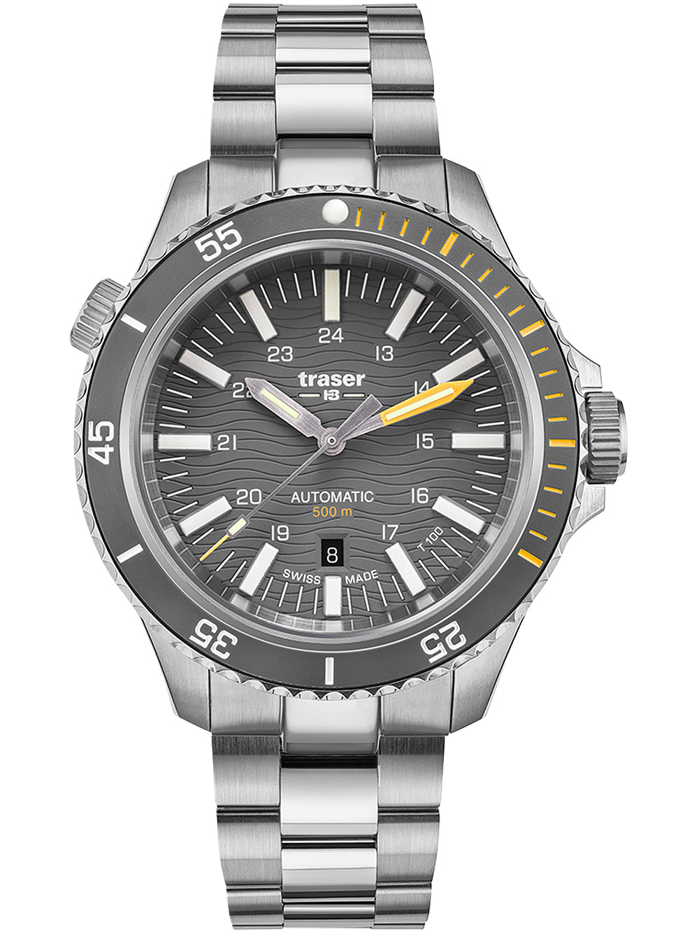 Traser H3 110332 P67 Diver Automatic T100 Grey vyriškas laikrodis 46mm 50ATM