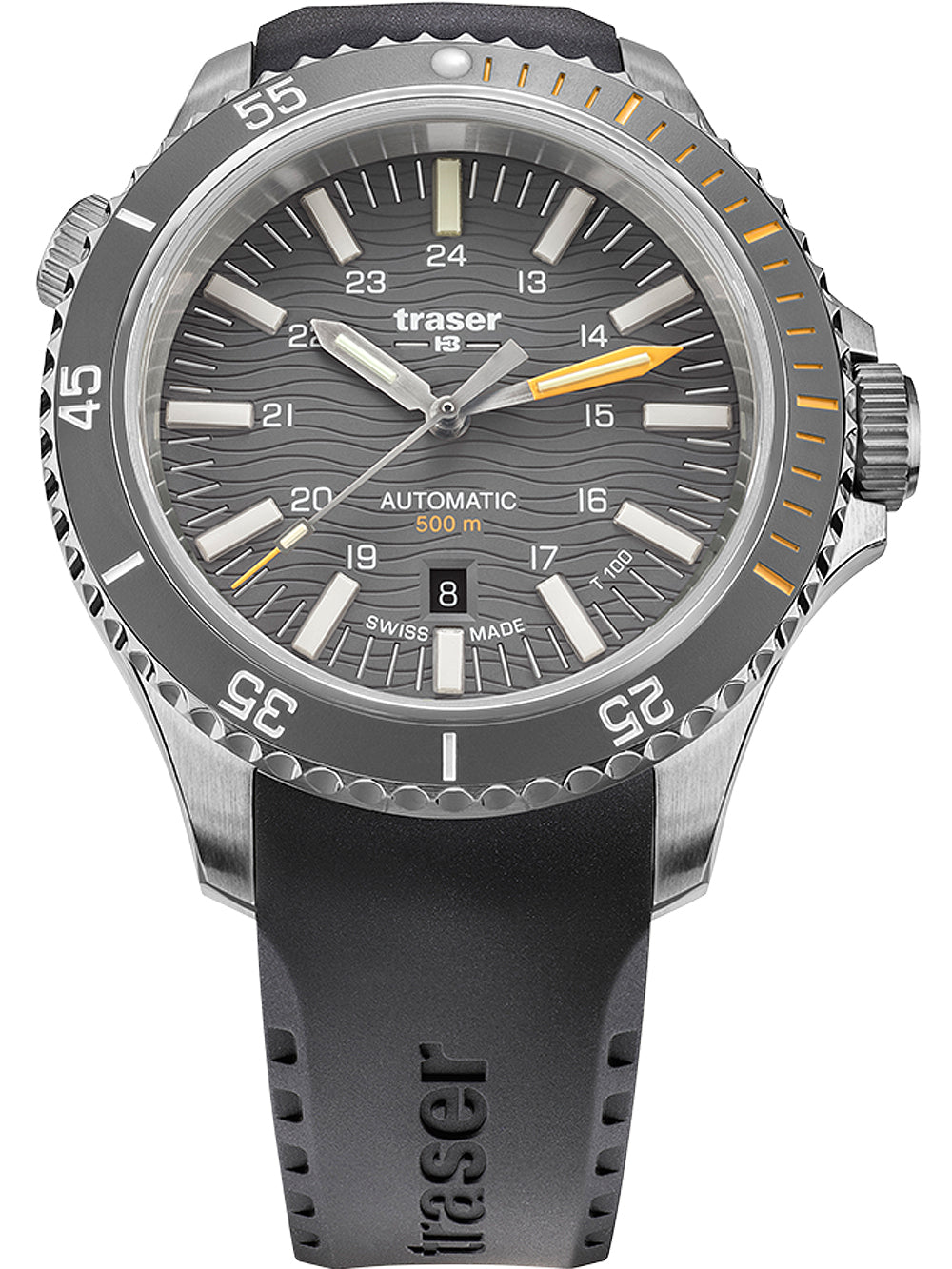 Traser H3 110330 P67 Diver Automatic T100 Grey vyriškas laikrodis 46mm 50ATM
