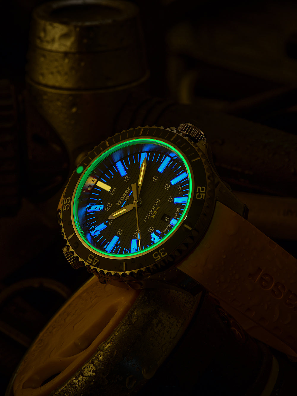 Traser H3 110331 P67 Diver Automatic T100 Grey vyriškas laikrodis 46mm 50ATM