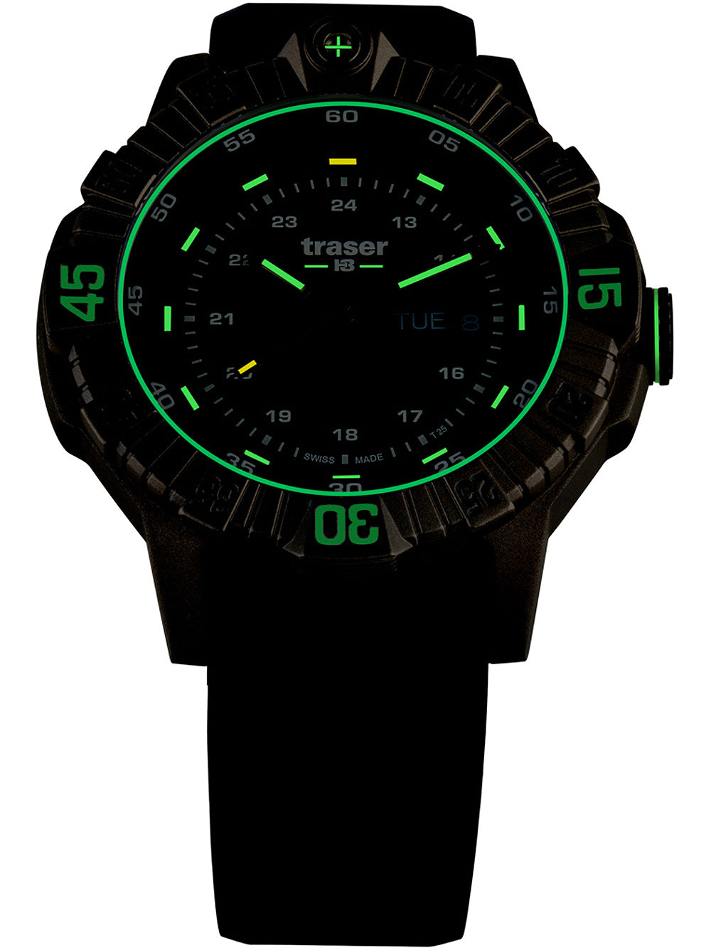Traser H3 110667 Tactical Grey Titan vyriškas laikrodis 46mm 20ATM