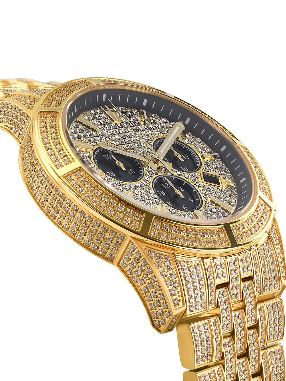 Louis XVI LXVI1123 Majeste Iced Out Chronograph vyriškas laikrodis 43mm 5ATM