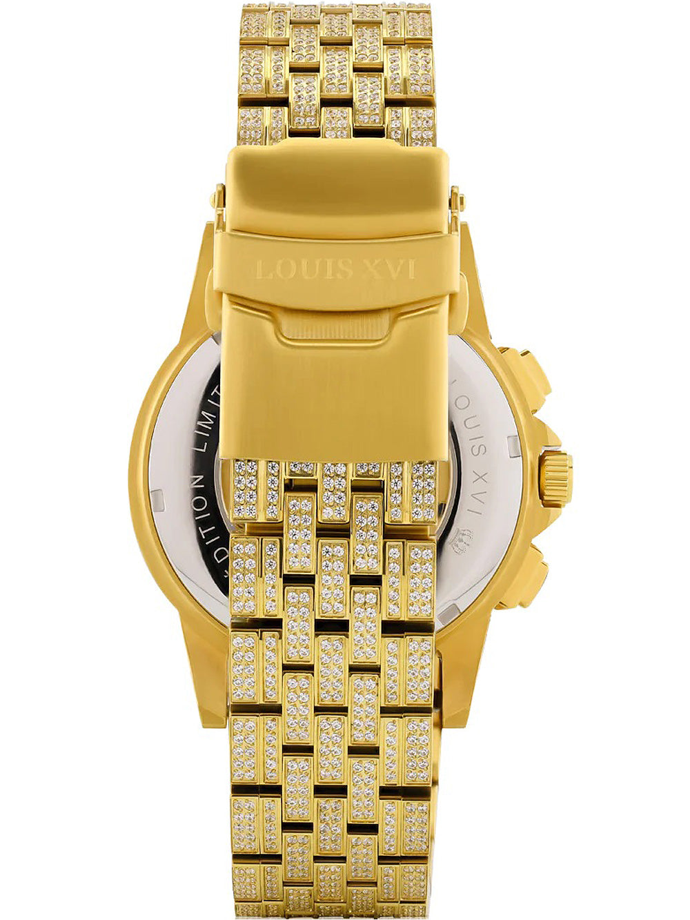 Louis XVI LXVI1123 Majeste Iced Out Chronograph vyriškas laikrodis 43mm 5ATM