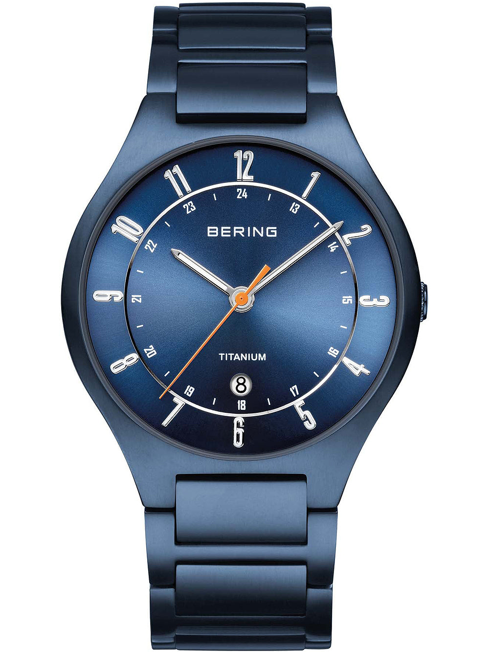 Bering 11739-797 Titanium vyriškas laikrodis 39mm 5ATM