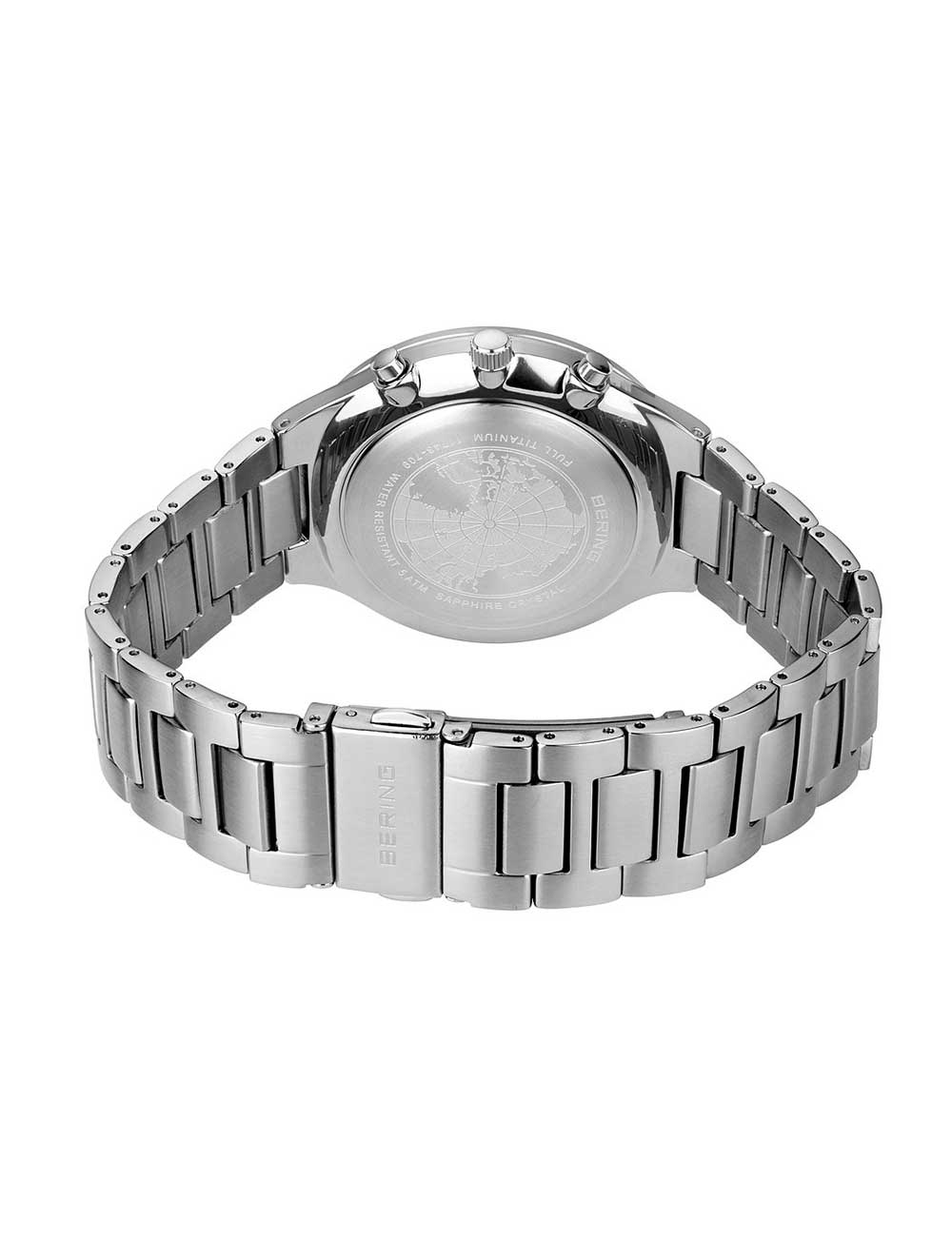 Bering 11743-709 Classic Titanium Chronograph vyriškas laikrodis 40mm 5ATM