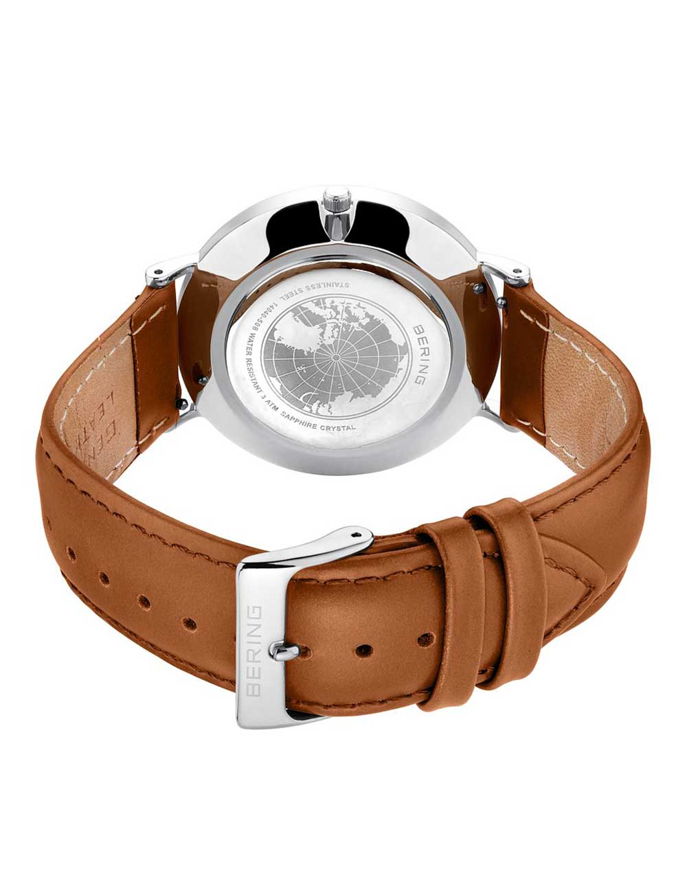 Bering 14040-508 vyriškas laikrodis Classic Small Second 40mm 3ATM
