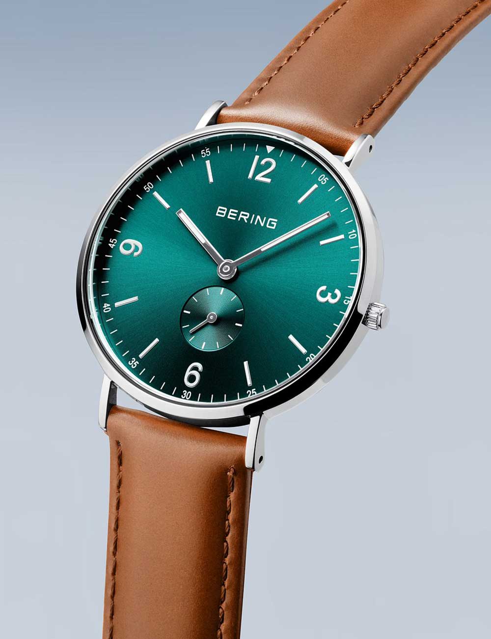 Bering 14040-508 vyriškas laikrodis Classic Small Second 40mm 3ATM