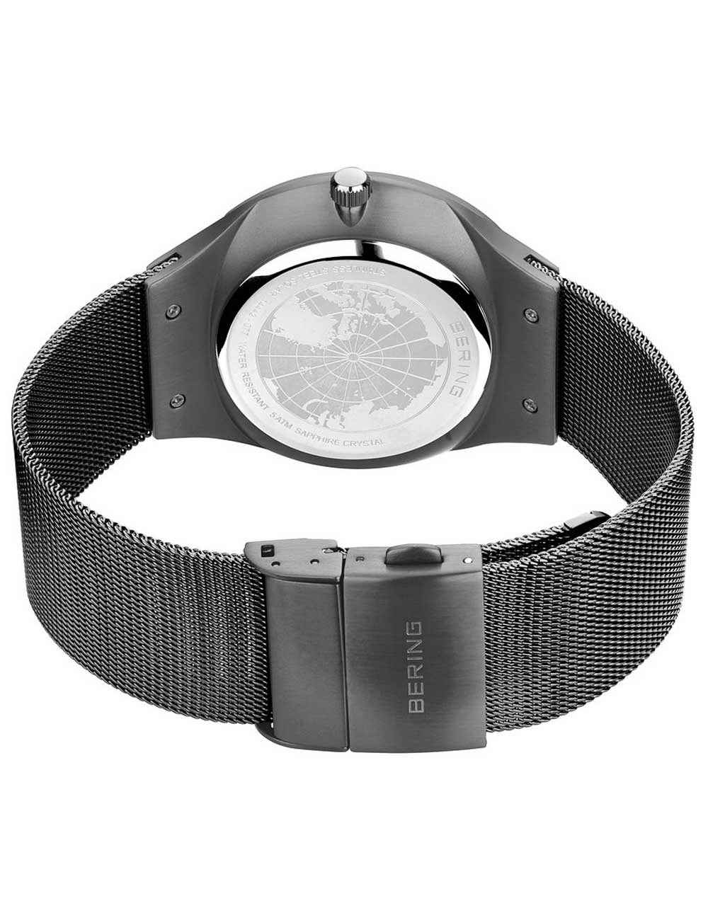 Bering 14442-077 vyriškas laikrodis Solar laikrodis 42mm 5ATM