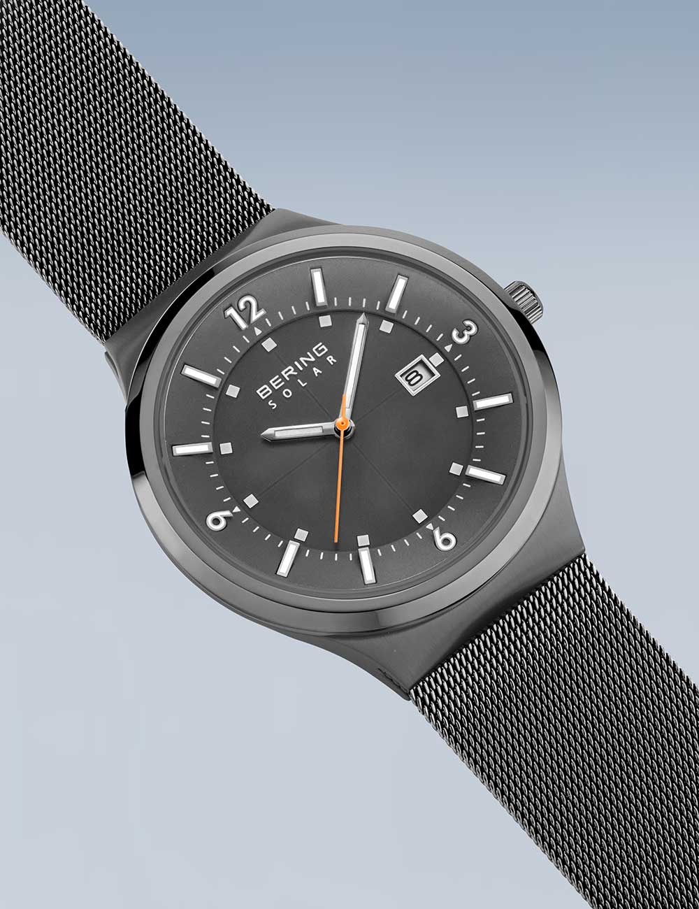 Bering 14442-077 vyriškas laikrodis Solar laikrodis 42mm 5ATM