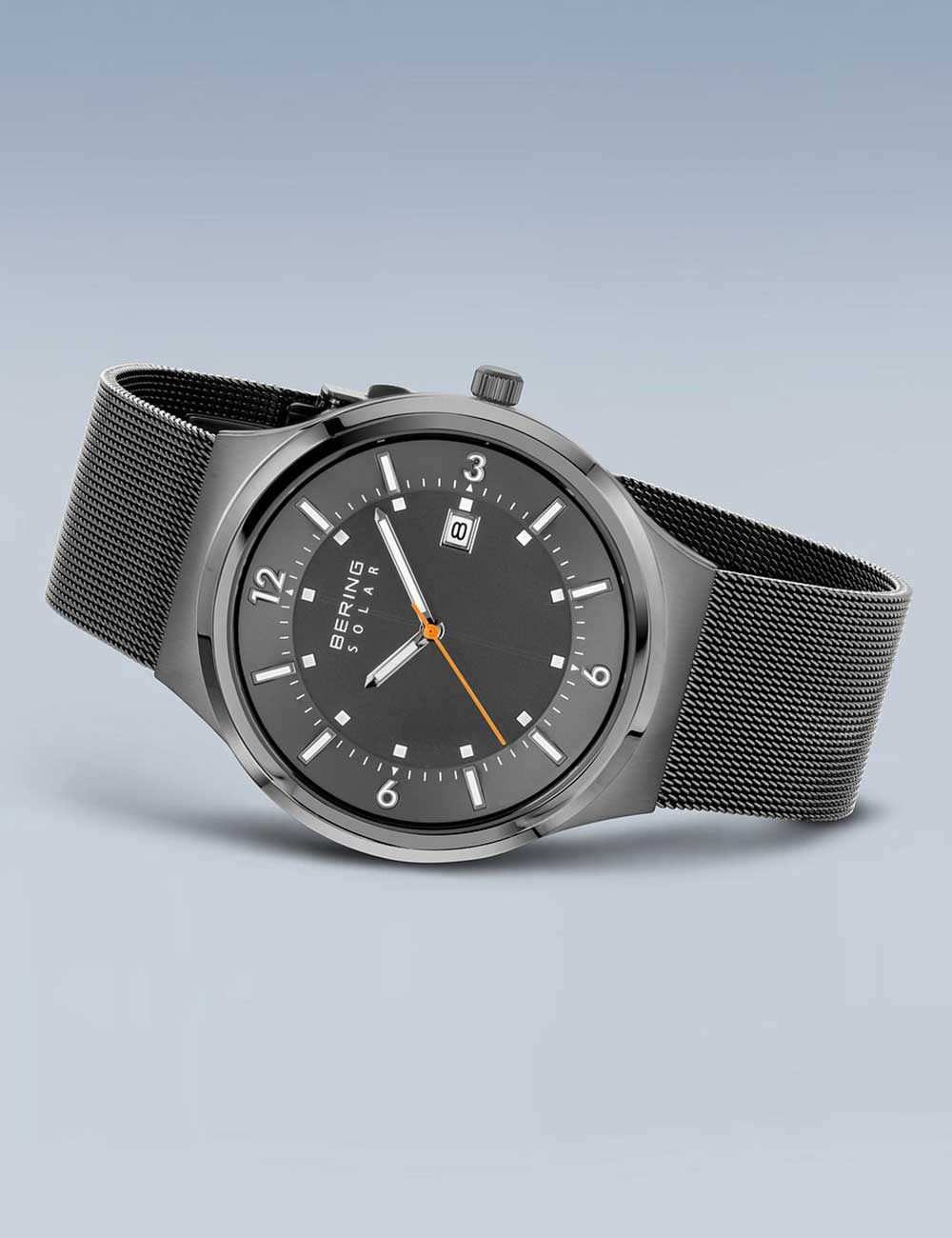 Bering 14442-077 vyriškas laikrodis Solar laikrodis 42mm 5ATM