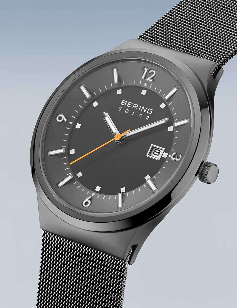 Bering 14442-077 vyriškas laikrodis Solar laikrodis 42mm 5ATM